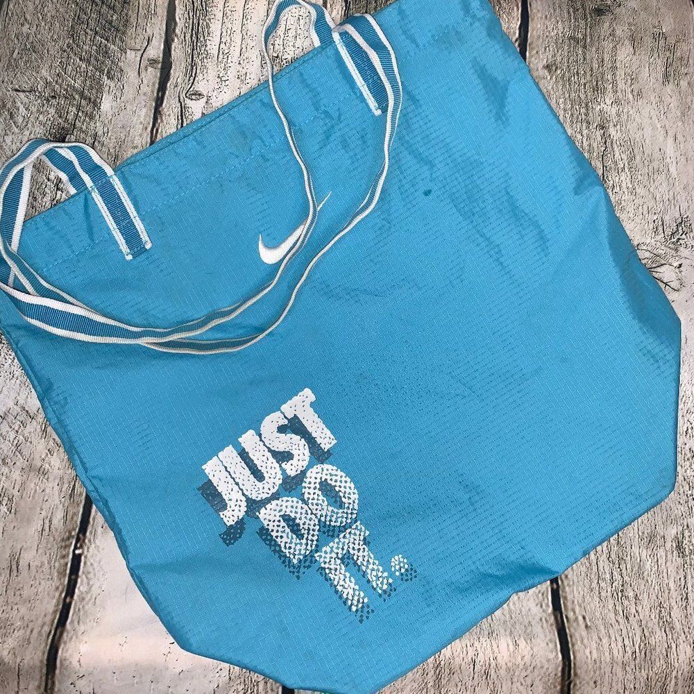 Nike Just Do It Tote Bag | Early 2000s | Light Blue | Unisex